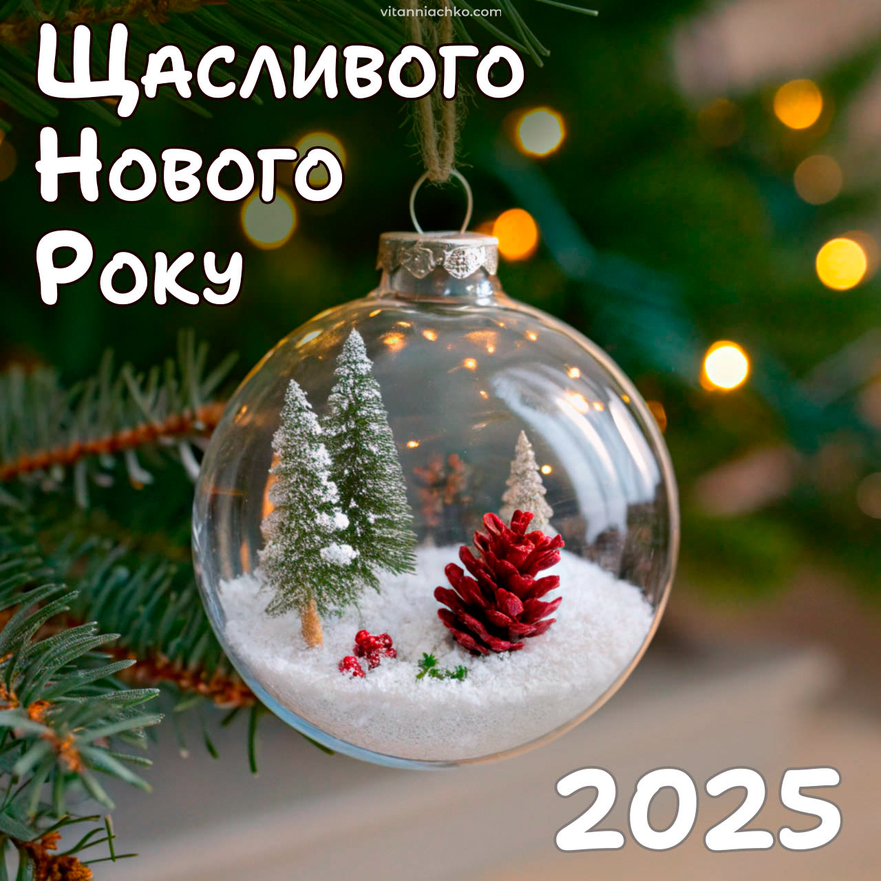 Щасливого нового Року 2025 картинка