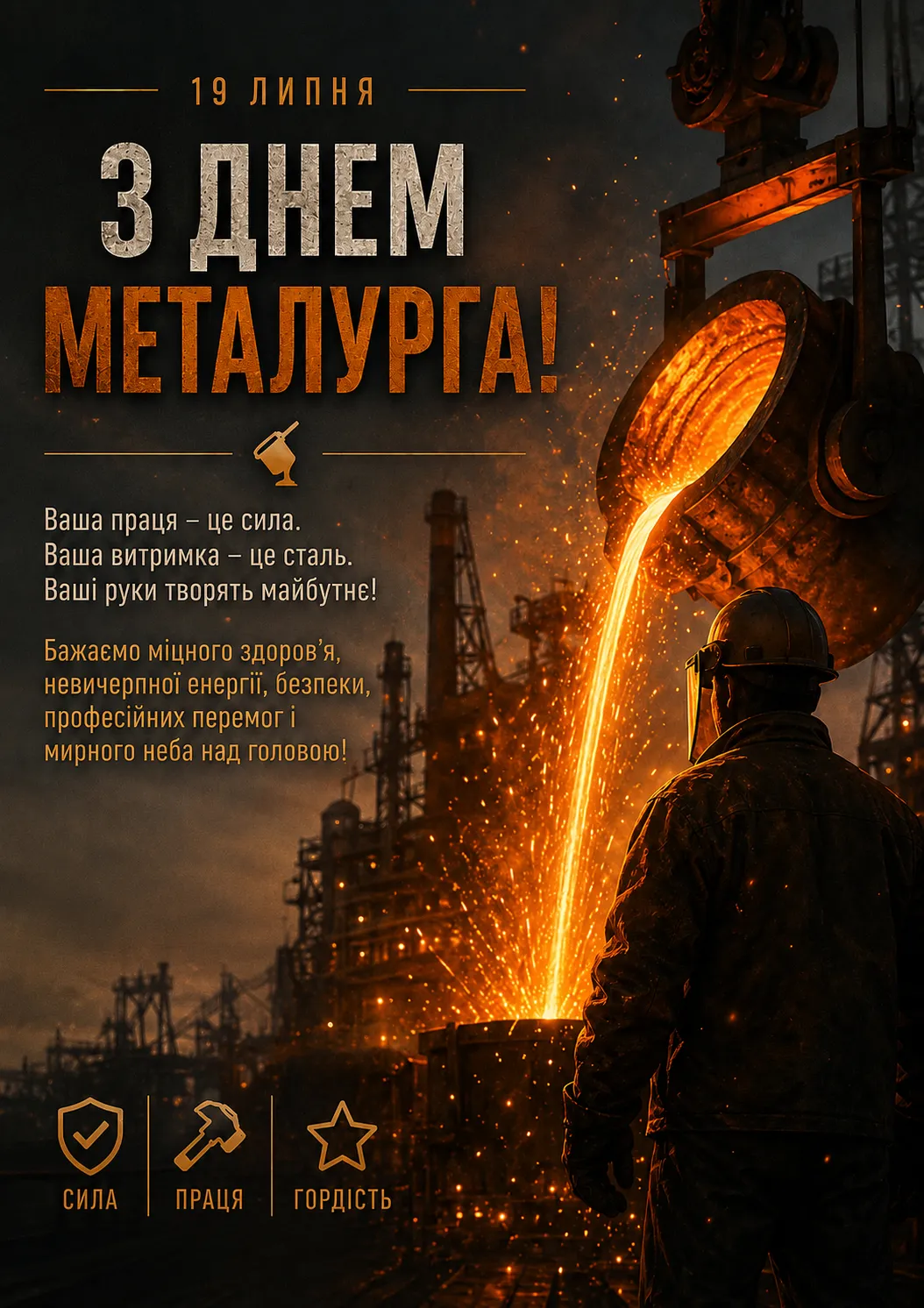 Коли святкують День металурга (День працівників металургійної та гірничодобувної промисловості) у 2027 році — 18 липня