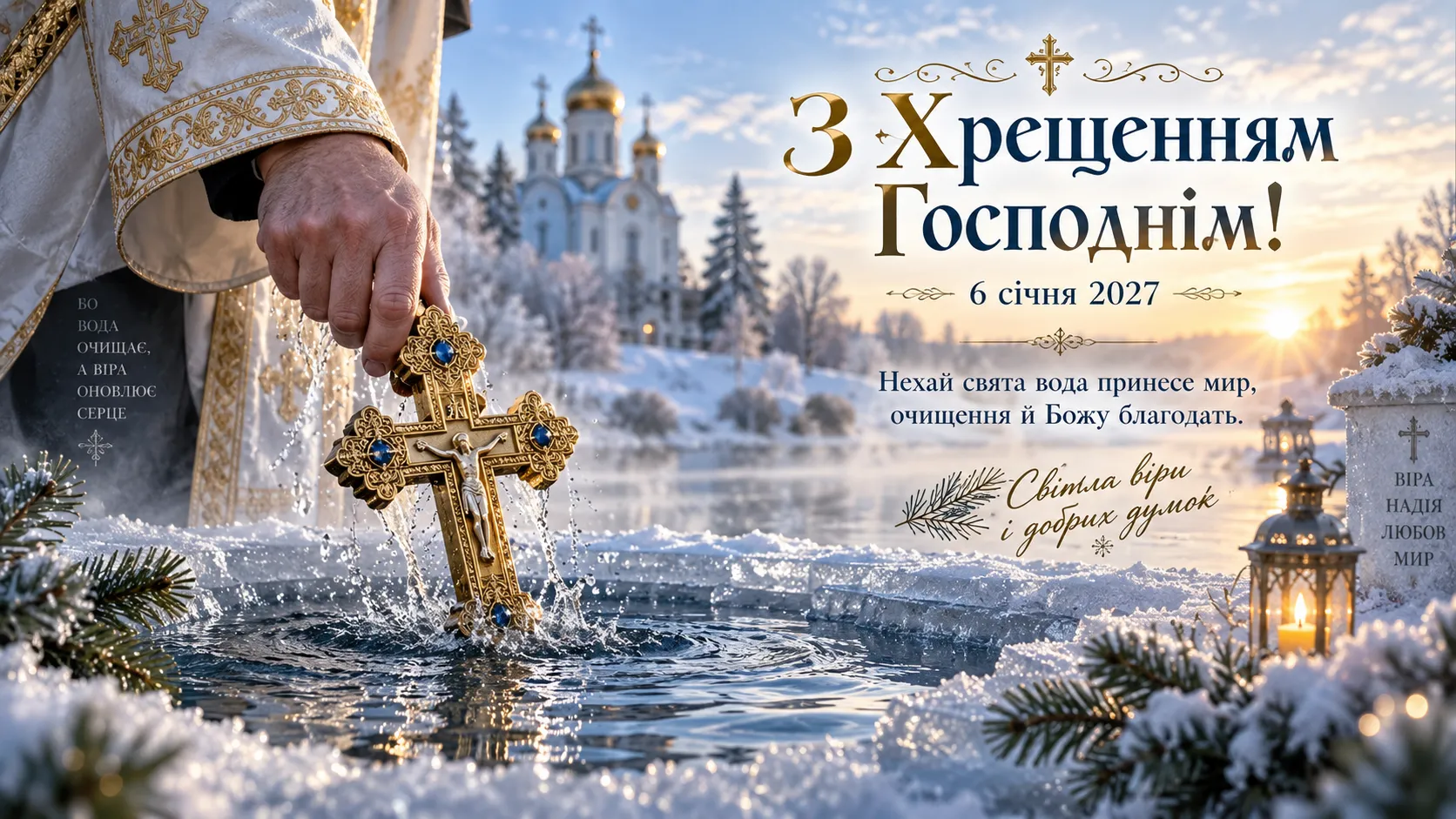 Коли святкують Хрещення Господнє у 2027 році — 6 січня