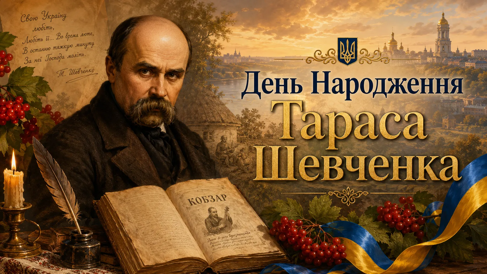 День народження Тараса Шевченка — 9 березня